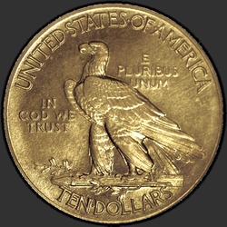 реверс 10 dollars (US) 1910 "USA - 10 Dollars / 1910 - Proof"