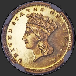 аверс 1$ (buck) 1868 "USA - 1 Dollar / 1868 - Proof"