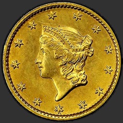 аверс 1$ (buck) 1849 "USA - 1 Dollar / 1849 - Gold Dollar 1849"
