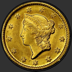 аверс 1$ (buck) 1849 "USA - 1 Dollar / 1849 - O MS"