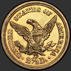 реверс 2.5 Dollars 1845 "USA - 2.5 Dollars / 1845 - D"