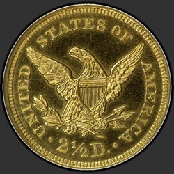 реверс 2.5 Dollars 1859 "USA - 2.5 Dollars / 1859 - Proof"