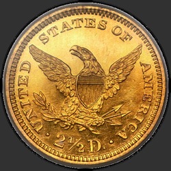 реверс 2.5 דולר 1861 "USA - 2.5 Dollars / 1861 - Proof"