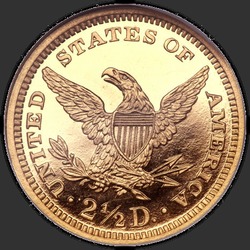 реверс 2.5 Dollars 1865 "USA - 2.5 Dollars / 1865 - Proof"