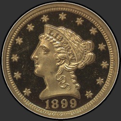 аверс 2.5 Dollars 1899 "USA - 2.5 Dollars / 1899 - Liberty Head $2.50 1899"