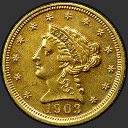 аверс 2.5 Dollars 1903 "USA - 2.5 Dollars / 1903 - Liberty Head $2.50 1903"