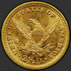 реверс 2.5 Dollars 1882 "USA - 2.5 Dollars / 1882 - P"
