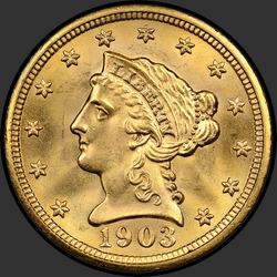 аверс 2,5 Dollari 1903 "Stati Uniti d