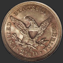 реверс 2.5 Dollars 1865 "USA - 2.5 Dollars / 1865 - S"