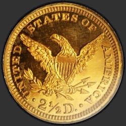 реверс 2,5 Dollars 1882 "États-Unis - 2,5 dollars / 1882 - Preuve"