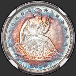 аверс 10¢ (dime) 1838 "USA - Dime / 1838 - SMALL STARS DDR MS"