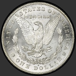 реверс 1$ (buck) 1879 "USA - 1 Dollar / 1879 - S REV 78 TOP-100 MS"