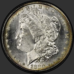 аверс 1$ (buck) 1880 "USA - 1 Dollar / 1880 - S MS"