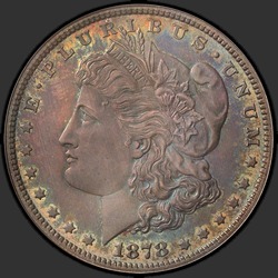 аверс 1$ (buck) 1878 "USA - 1 Dollar / 1878 - 7TF REV 78 PF"