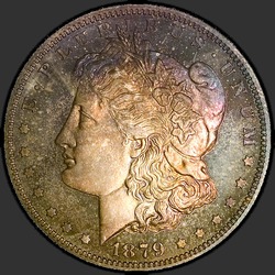аверс 1$ (buck) 1879 "USA - 1 Dollar / 1879 - PF"