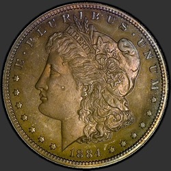 аверс 1$ (buck) 1884 "USA - 1 Dollar / 1884 - Morgan Dollar 1884"
