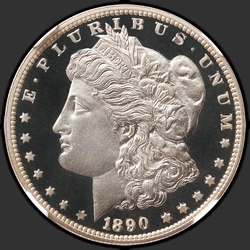 аверс 1$ (buck) 1890 "USA - 1 Dollar / 1890 - Morgan Dollar 1890"