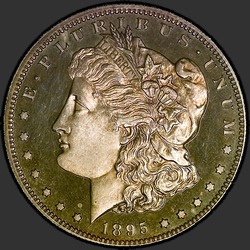 аверс 1$ (buck) 1895 "USA - 1 Dollaro / 1895 - Morgan Dollaro 1895 / Proof"