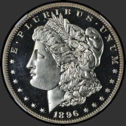 аверс 1$ (buck) 1896 "USA - 1 Dollaro / 1896 - Morgan Dollaro 1896 / Proof"