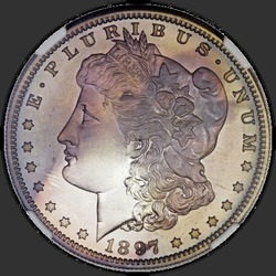 аверс 1$ (buck) 1897 "USA - 1 Dollar / 1897 - Morgan Dollar 1897"