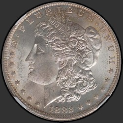 аверс 1$ (buck) 1882 "USA - 1 Dollar / 1882 - O / S MS"