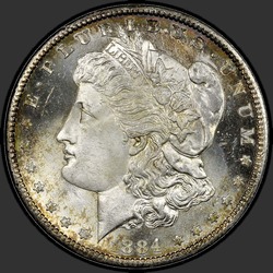 аверс 1$ (бак) 1884 "США - 1 долар / 1884 - CC MS"