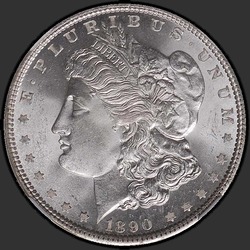 аверс 1$ (buck) 1890 "USA - 1 Dollar / 1890 - MS"