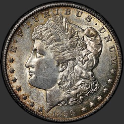 аверс 1$ (buck) 1890 "USA - 1 Dollar / 1890 - CC MS"
