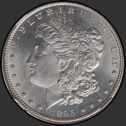 аверс 1$ (buck) 1895 "USA - 1 Dollar / 1895 - S MS"