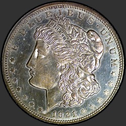аверс 1$ (buck) 1921 "USA - 1 Dollar / 1921 - MORGAN CHAPMAN PF"