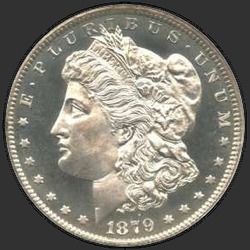 аверс 1$ (buck) 1879 "USA - 1 Dollar / 1879 - Morgan Dollar 1879"