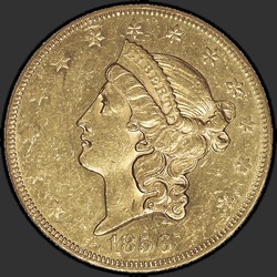 аверс 20 dollars américains 1856 "USA - 20 Dollars / 1856 - MS"