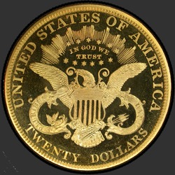 реверс 20 dollars américains 1885 "USA - 20 Dollars / 1885 - PF"