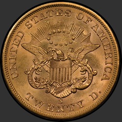 реверс 20 dollars américains 1861 "USA - 20 Dollars / 1861 - MS"