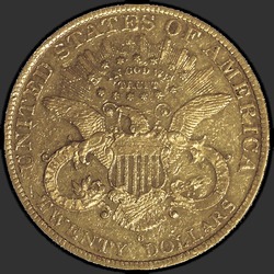 реверс 20 dollars (US) 1879 "USA - 20 Dollars / 1879 - MS"