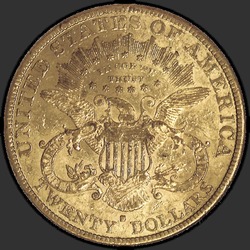 реверс 20 dollars (US) 1880 "USA - 20 Dollars / 1880 - MS"