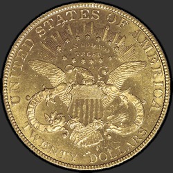 реверс 20 dollars (US) 1881 "USA - 20 Dollars / 1881 - MS"