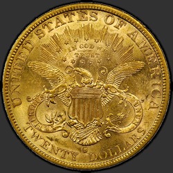 реверс 20 dollars (US) 1881 "USA - 20 Dollars / 1881 - MS"