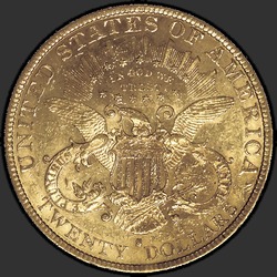 реверс 20 डॉलर (यूएस) 1883 "USA - 20 Dollars / 1883 - MS"