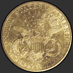 реверс 20 dollars (US) 1885 "USA - 20 Dollars / 1885 - MS"