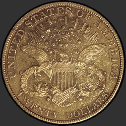 реверс 20 dollars (US) 1886 "USA - 20 Dollars / 1886 - MS"