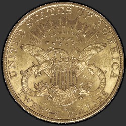 реверс 20 dollars (US) 1893 "USA - 20 Dollars / 1893 - MS"