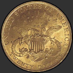 реверс 20 dollars (US) 1897 "USA - 20 Dollars / 1897 - Liberty Head $20 1897"