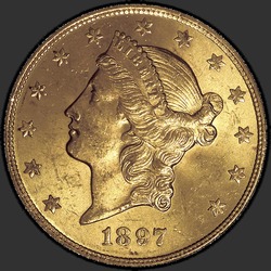 аверс 20 dollars (US) 1897 "USA - 20 Dollars / 1897 - MS"