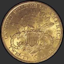 реверс 20 dollars (US) 1897 "USA - 20 Dollars / 1897 - MS"
