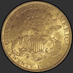реверс 20 dollar (vereinigte Staaten von Amerika) 1898 "USA - 20 Dollar / 1898 - MS"