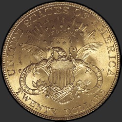 реверс 20 dollars américains 1901 "USA - 20 Dollars / 1901 - MS"