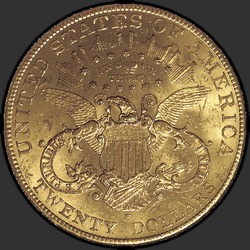 реверс 20 dollars américains 1901 "USA - 20 Dollars / 1901 - MS"