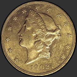 аверс 20 dollars américains 1902 "USA - 20 Dollars / 1902 - Liberty Head $20 1902"