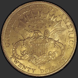 реверс 20 dollars (US) 1903 "USA - 20 Dollars / 1903 - MS"